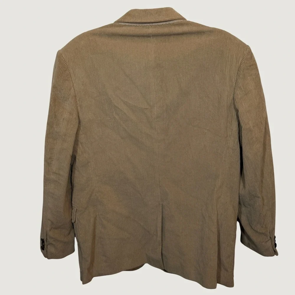 The Men's Store Corduroy Sport Coat Mens 42S Tan Vintage Blazer 29123